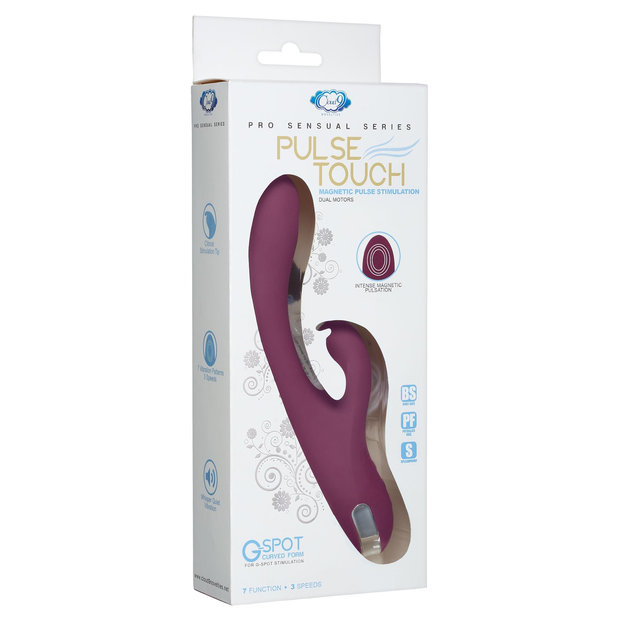 Cloud 9 Pro Sensual Series Pulse Touch Rabbit Vibrator G Plum