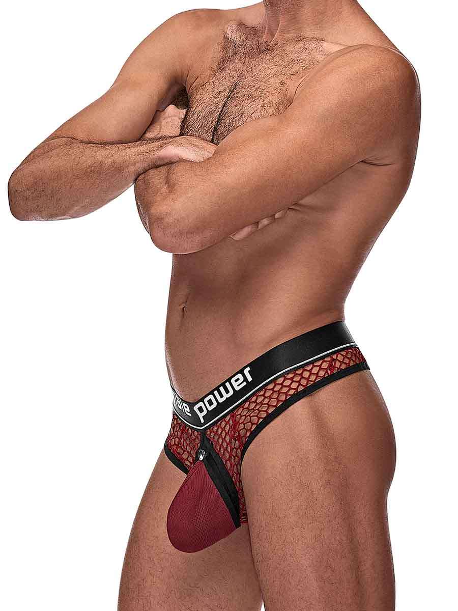 Cock Pit Net Cock Ring Thong Small/Medium