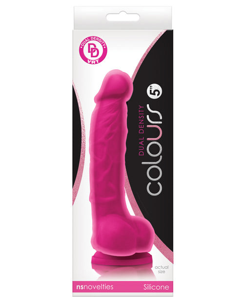 Colours Dual Density 5 Dildo Pink Pink