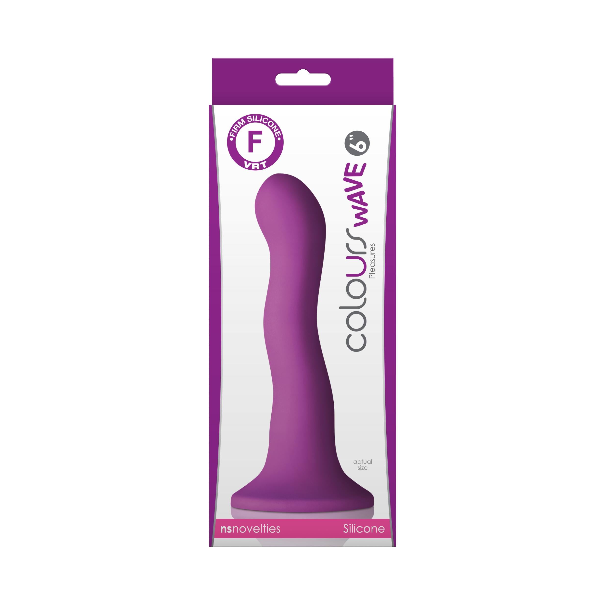 Colours - Wave - 6&quot; Dildo Purple