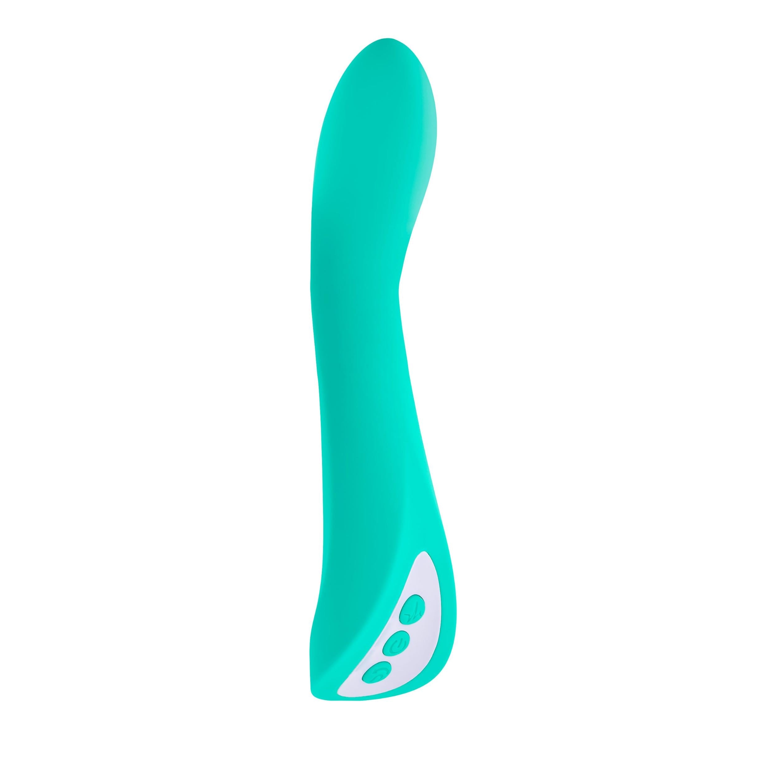 Come With Me Vaginal and Clitoral Vibrator - Teal