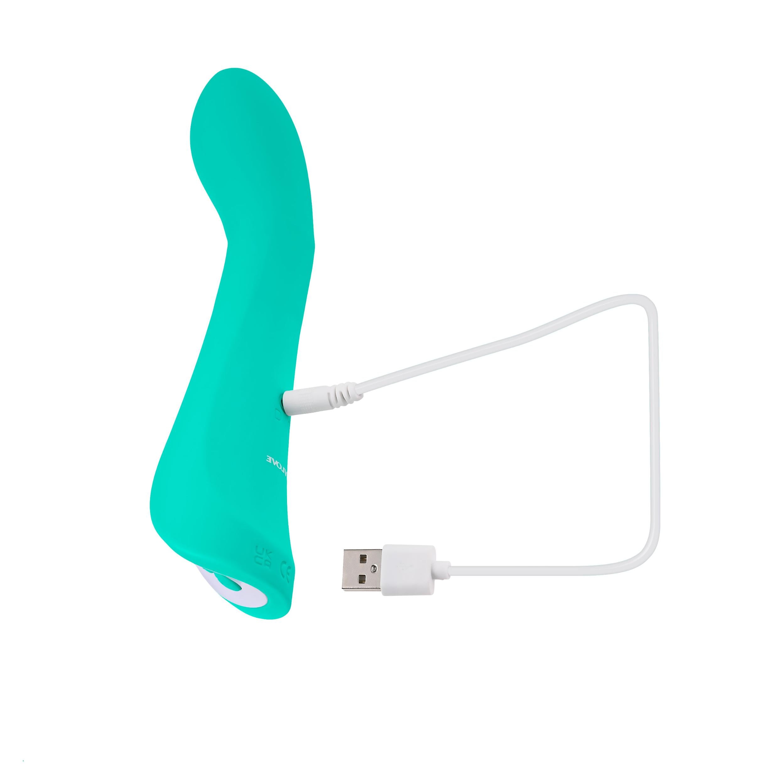 Come With Me Vaginal and Clitoral Vibrator - Teal