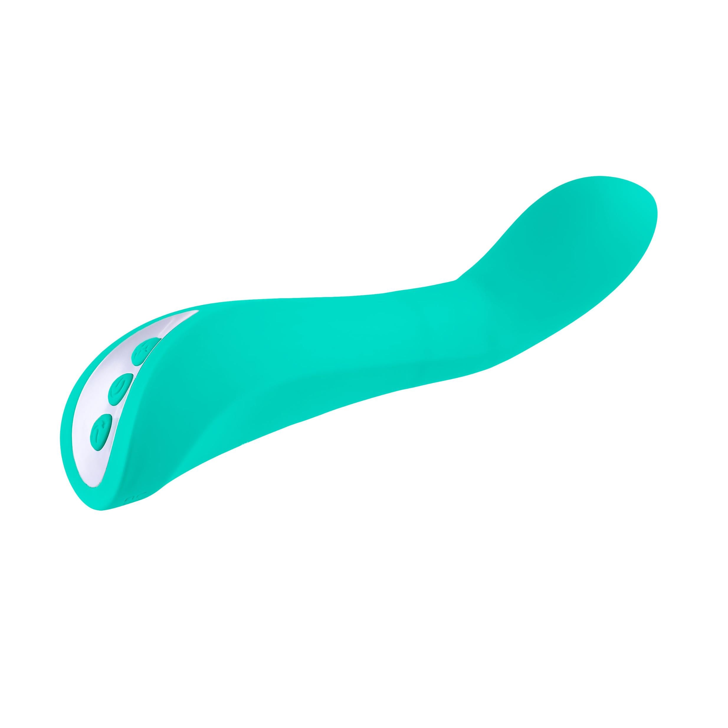 Come With Me Vaginal and Clitoral Vibrator - Teal