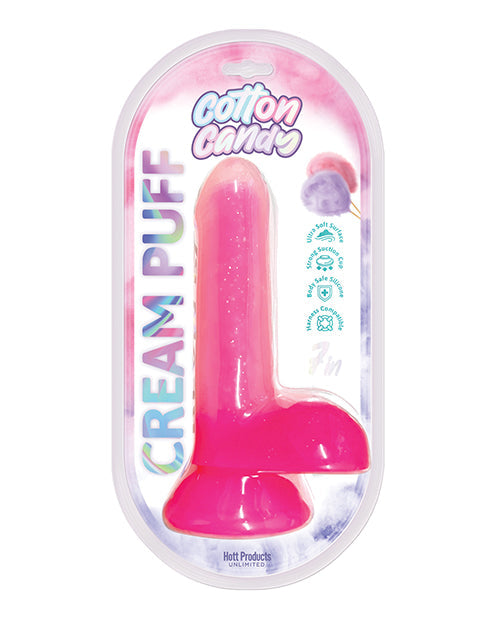 Cotton Candy Cream Puff 6" Dildo - Pink