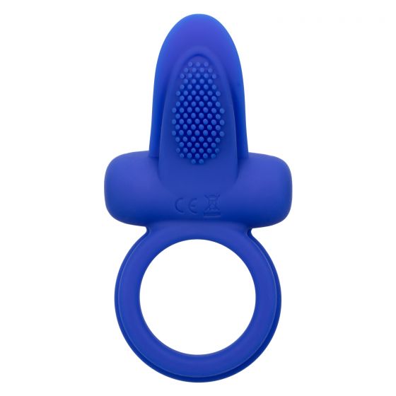 Couples Enhancers Silicone Rechargeable Dual Pleaser Enhancer - Blue