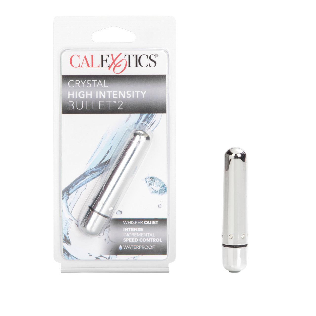 Crystal High Intensiy Bullet 2 Vibrator Silver