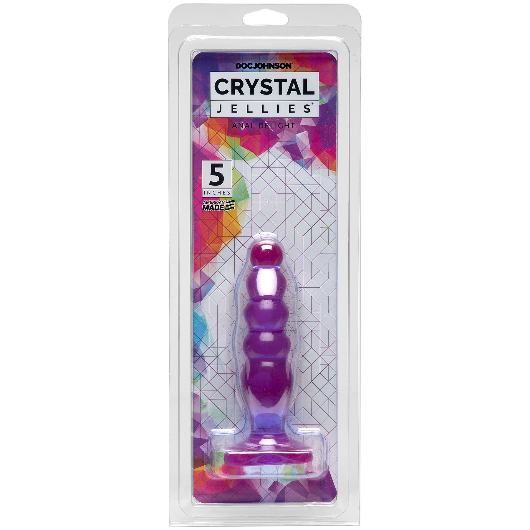 Crystal Jellies Anal Delight - Pink Purple