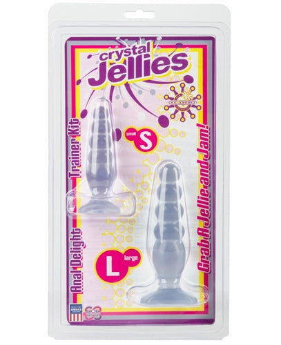 Crystal Jellies Anal Delight Trainer Kit - Pink Clear