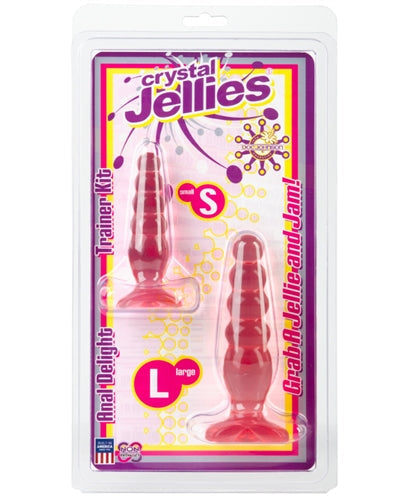 Crystal Jellies Anal Delight Trainer Kit - Pink Pink