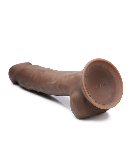 Curve Novelties Fleshstixxx 8" Vibrating Silicone Dildo W/balls