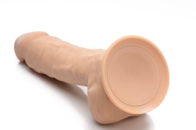 Curve Novelties Fleshstixxx 8" Vibrating Silicone Dildo W/balls