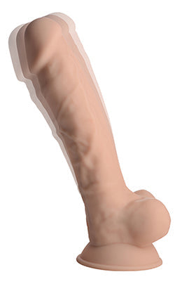 Curve Novelties Fleshstixxx 8" Vibrating Silicone Dildo W/balls