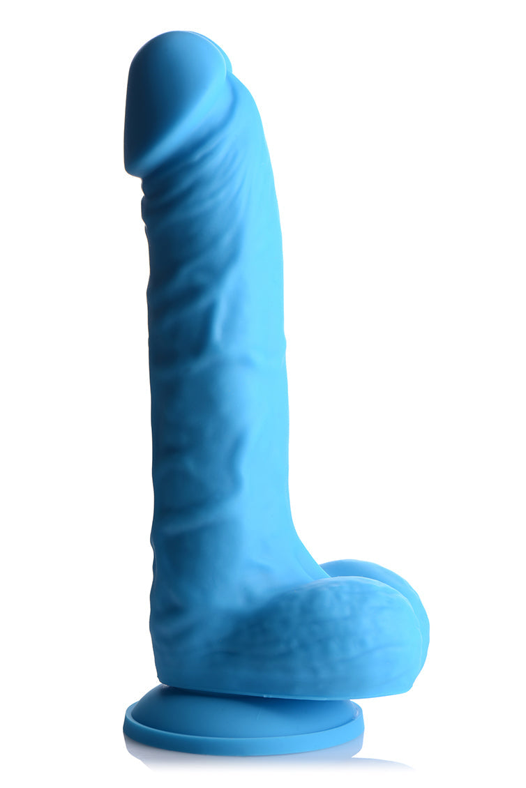 Curve Novelties Lollicock 7" Silicone Dildo W/balls Berry