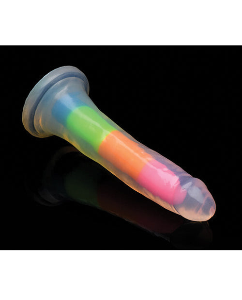 Curve Toys Lollicock 7" Glow In The Dark Silicone Dildo