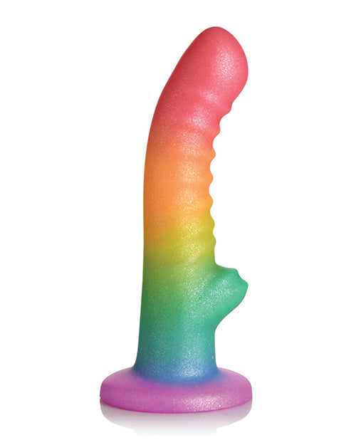 Curve Toys Simply Sweet 6.5" Rainbow Fantasy Dildo