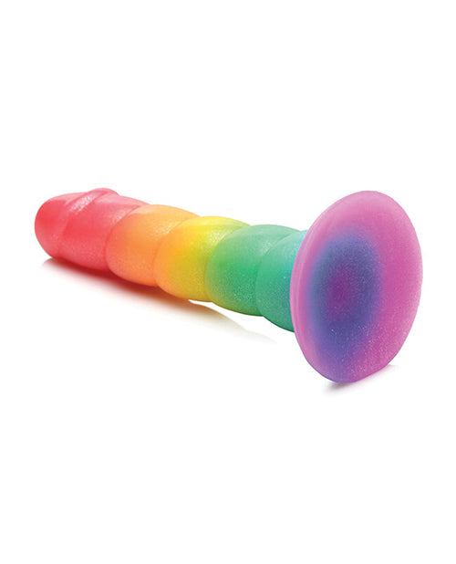 Curve Toys Simply Sweet 6.5" Rainbow Fantasy Dildo