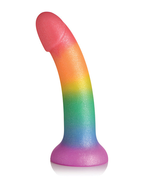 Curve Toys Simply Sweet 6.5" Rainbow Fantasy Dildo Phallic