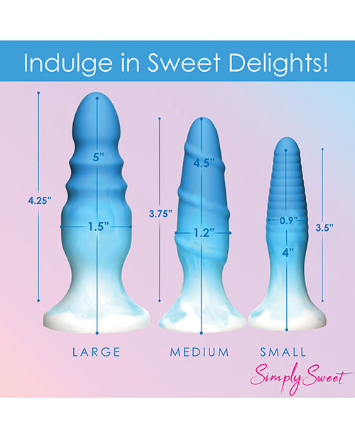 Curve Toys Simply Sweet Silicone Butt Plug Set