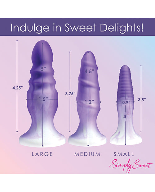 Curve Toys Simply Sweet Silicone Butt Plug Set