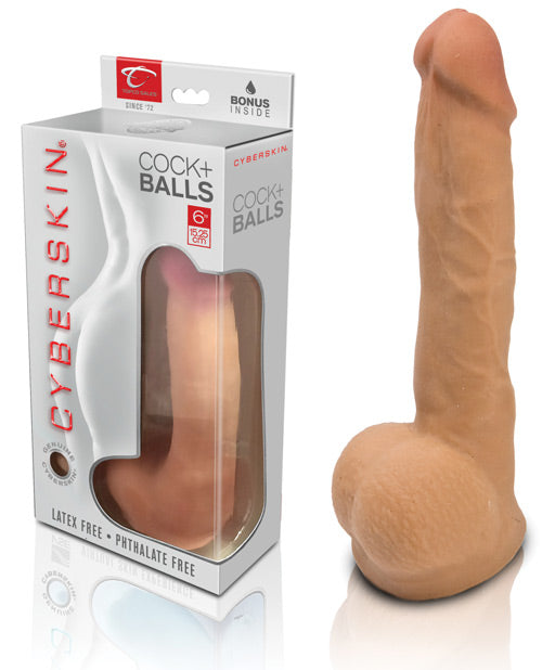 Cyberskin Cyber Cock W/balls Medium