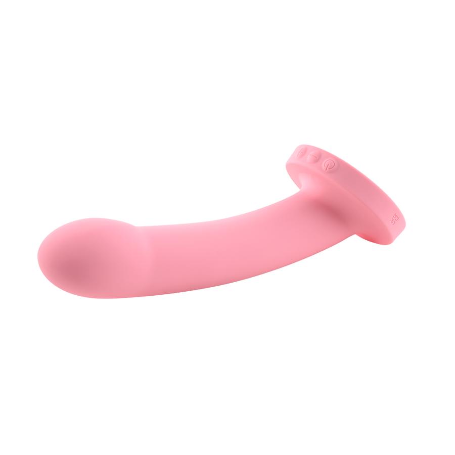 Daze 7in Vibrating Silicone Dildo Pink