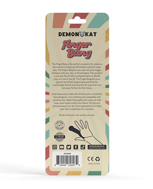 Demon Kat Finger Bang Sleeve - Black