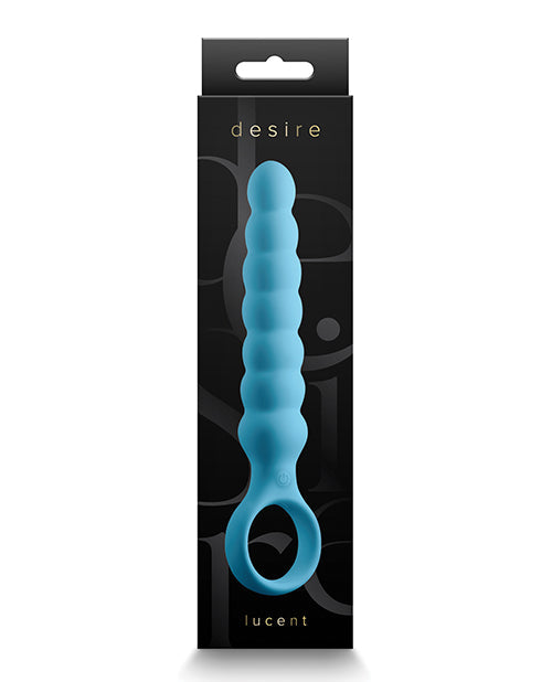 Desire Lucent Smoke Flexible Wand Anal Massager - Blue Blue