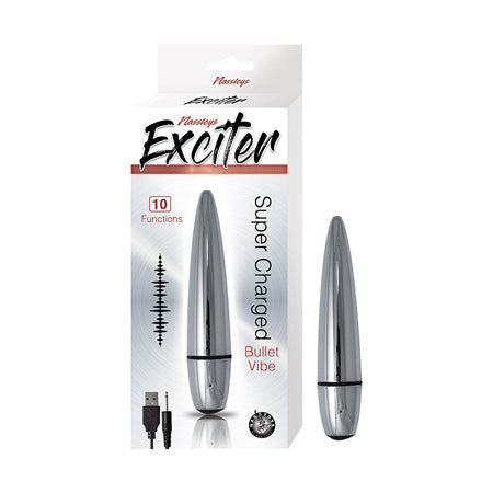 Desired Pleasure with Exciter Bullet Vibrator - Silver