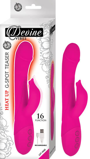 Devine Vibes Heat-up G-Spot Vibrator Teaser Pink