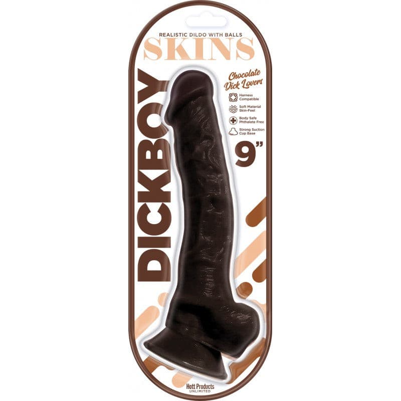 Dickboy Skins Chocolate Lovers Dildo 9in