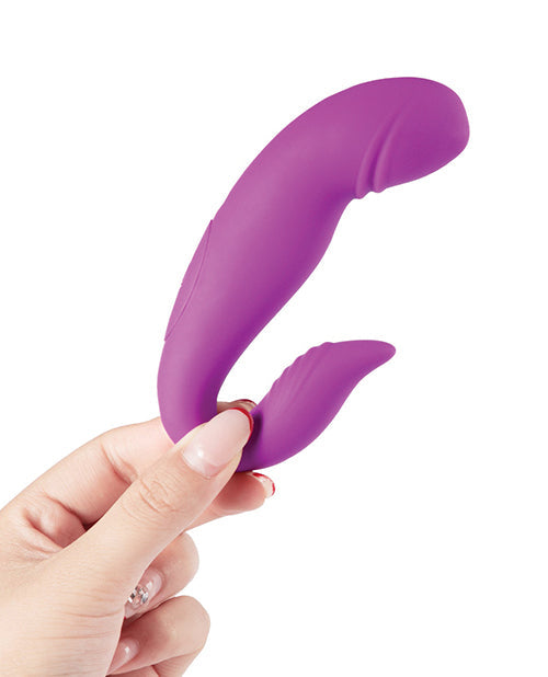 Dolphin Rolling G-Spot Vibrator & Clit Stimulator - Purple