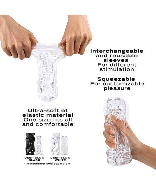 Dorcel Deep Blow Multi Sensation Sleeve - Clear