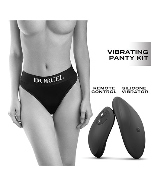 Dorcel Discreet Panty Vibrator W/panty - Black Large