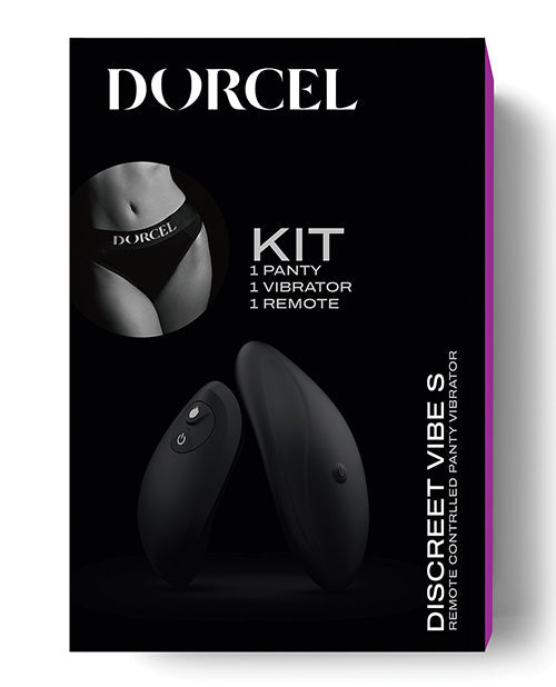 Dorcel Discreet Panty Vibrator W/panty - Black Medium