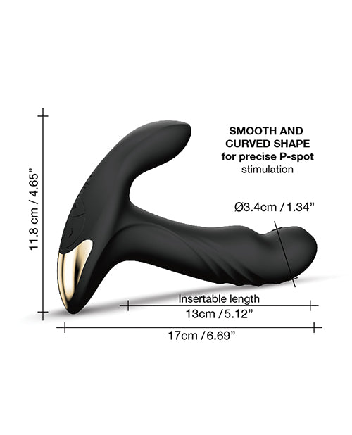 Dorcel P-joy Double Action Prostate Massager - Black