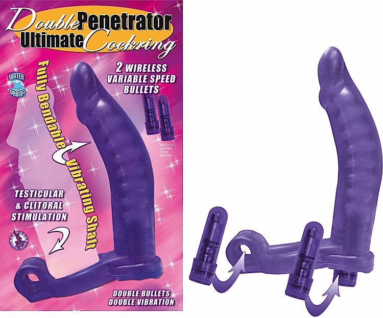 Double Penetrator Ultimate Cockring Purple