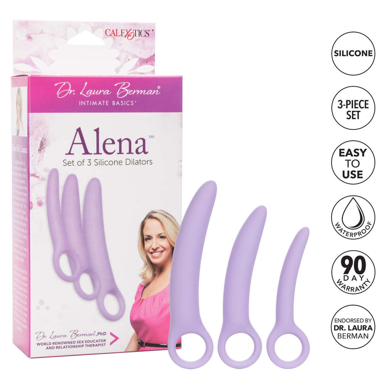 Dr Laura Berman Alena Set Of 3 Silicone Dilators