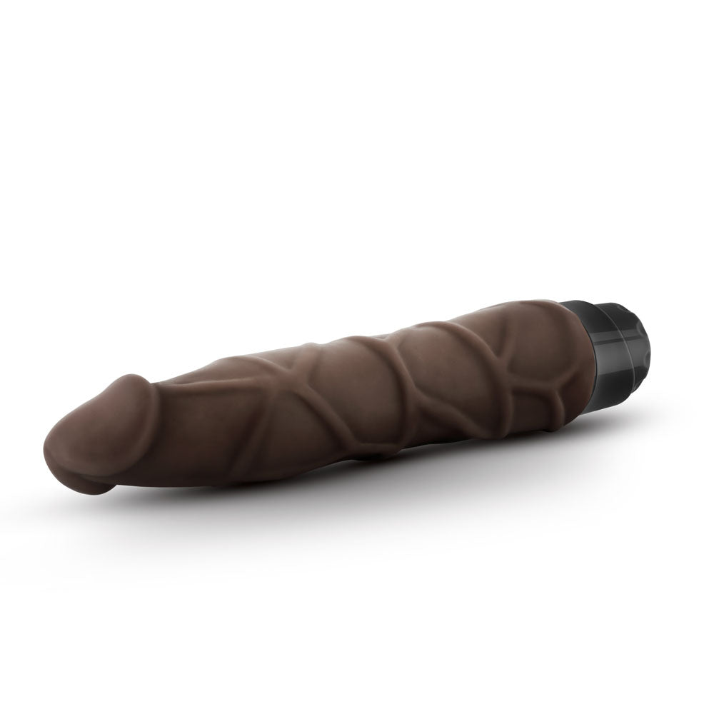 Dr. Skin - Cock Vibrator 1 - 9 Inch Vibrating Cock -  Chocolate Chocolate