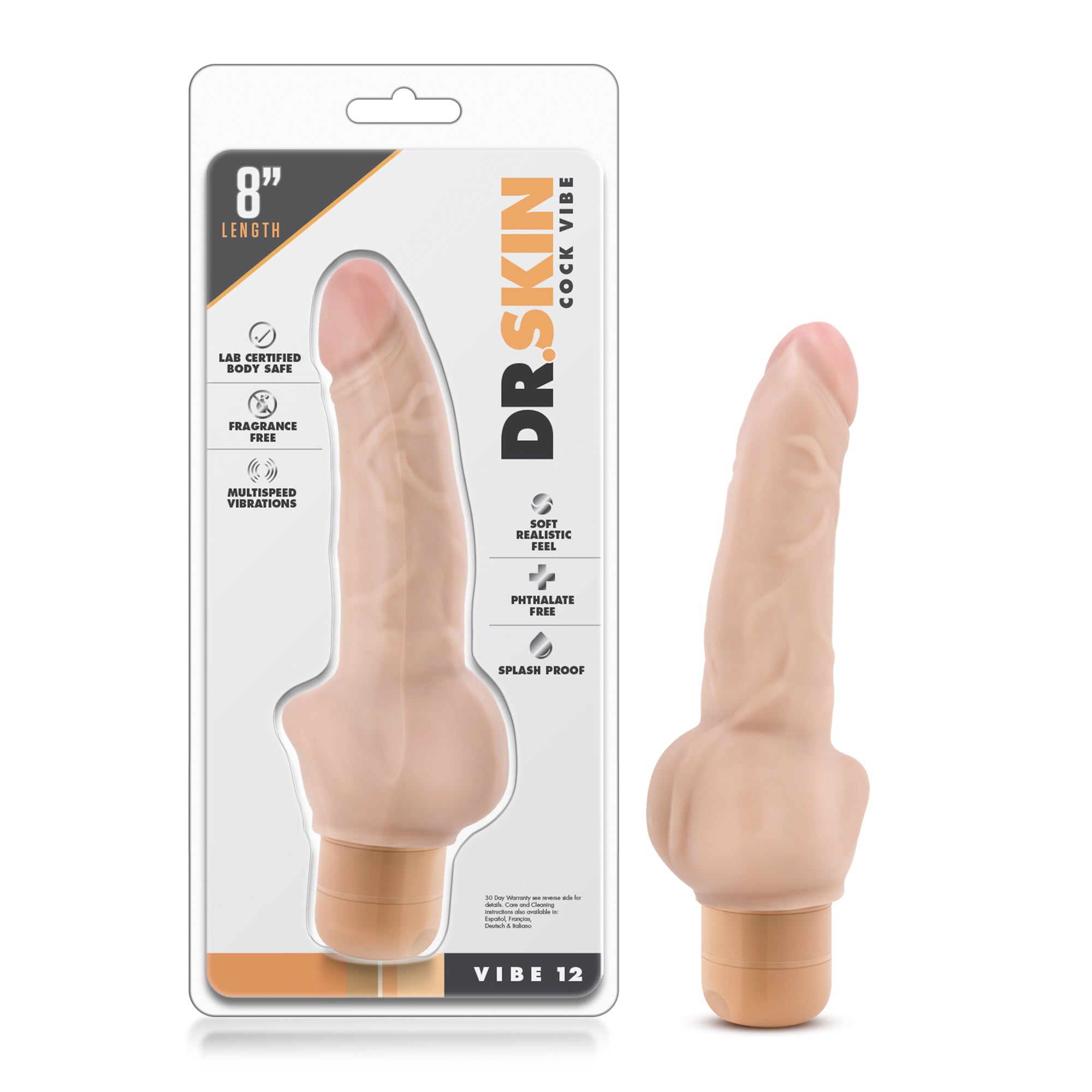 Dr. Skin - Cock Vibrator #12 - Beige