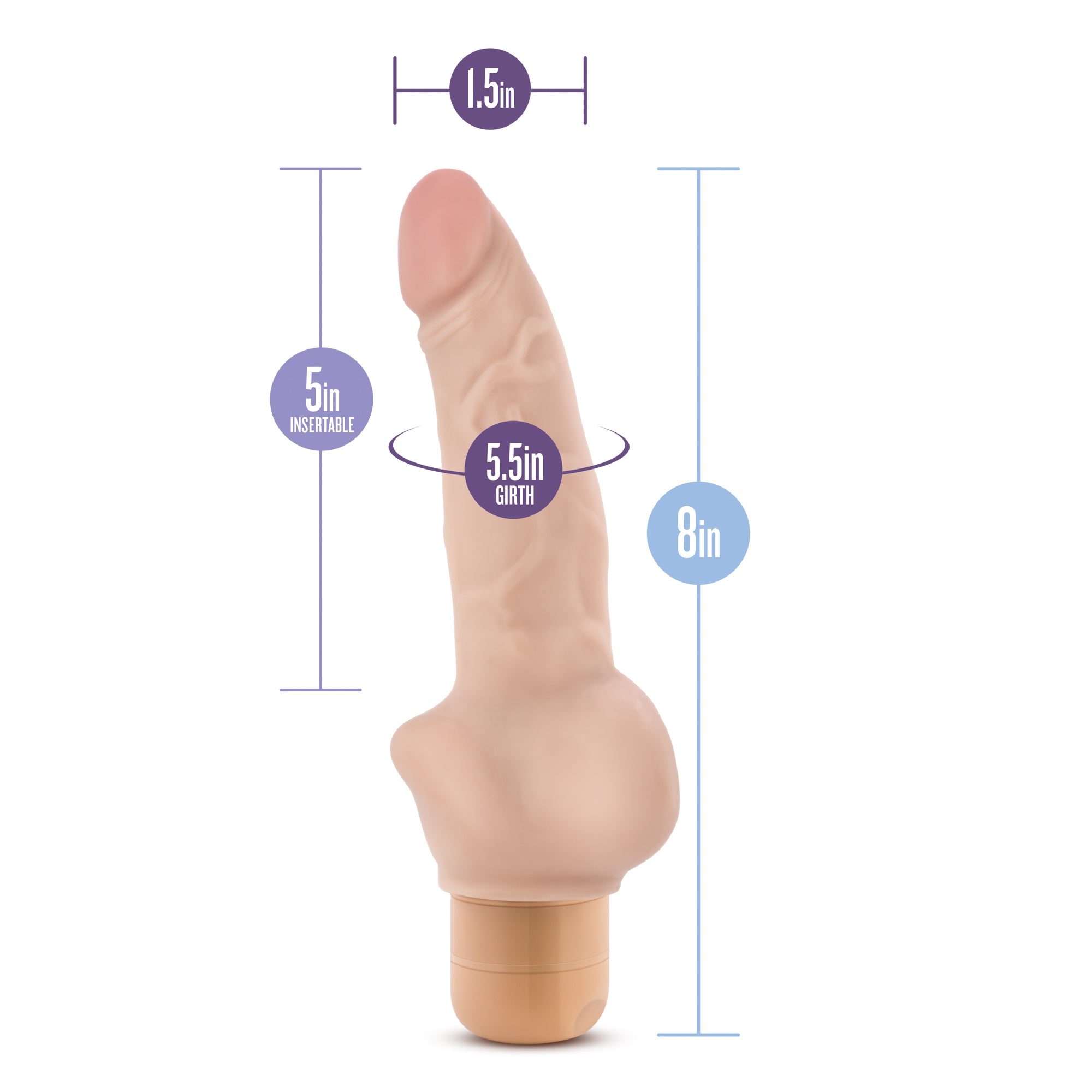 Dr. Skin - Cock Vibrator #12 - Beige