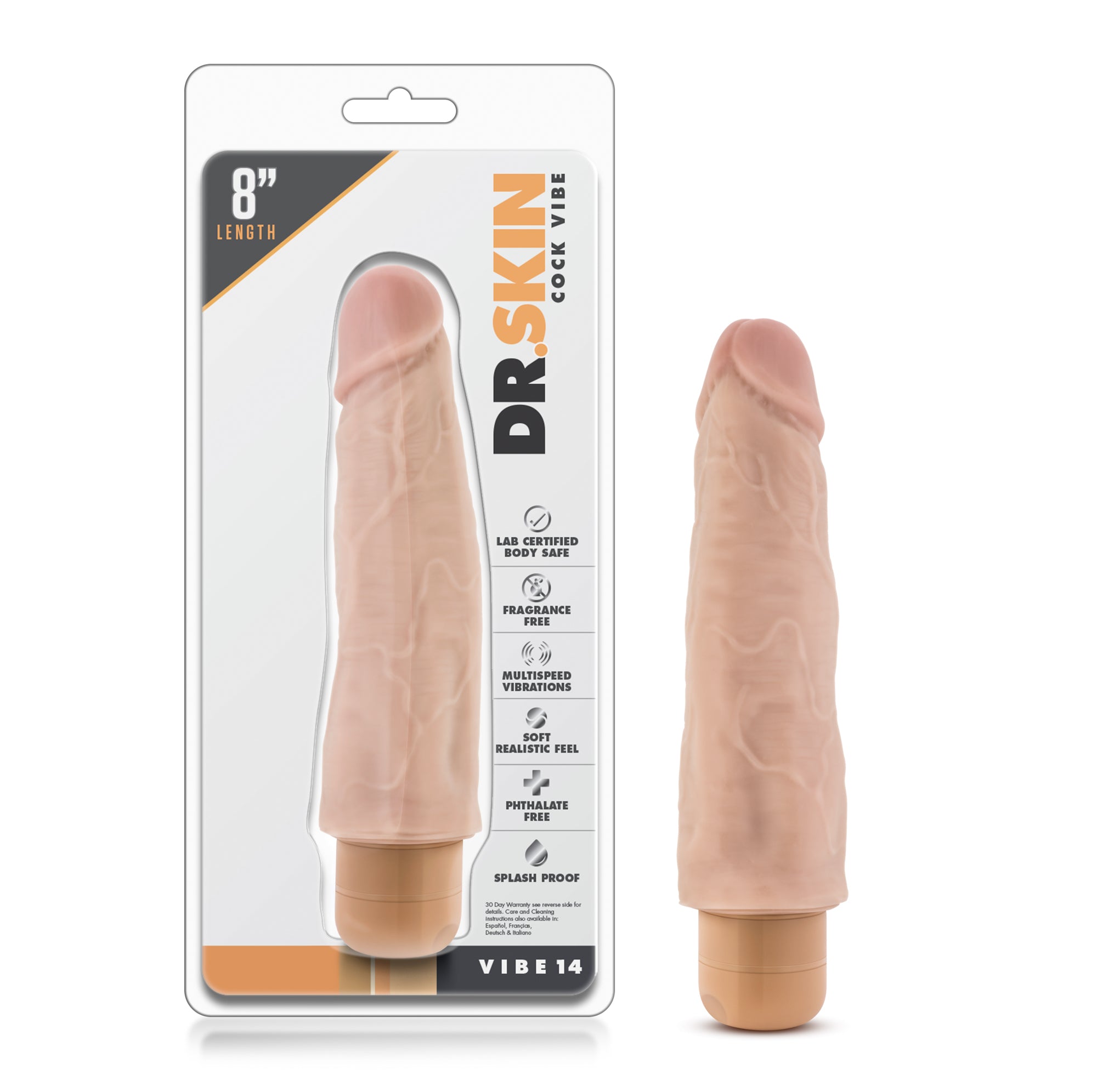 Dr. Skin - Cock Vibrator 14 - Beige