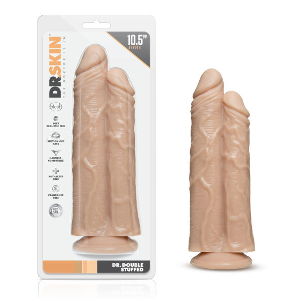 Dr. Skin - Double Trouble - Double Shaft Dildo -  Vanilla