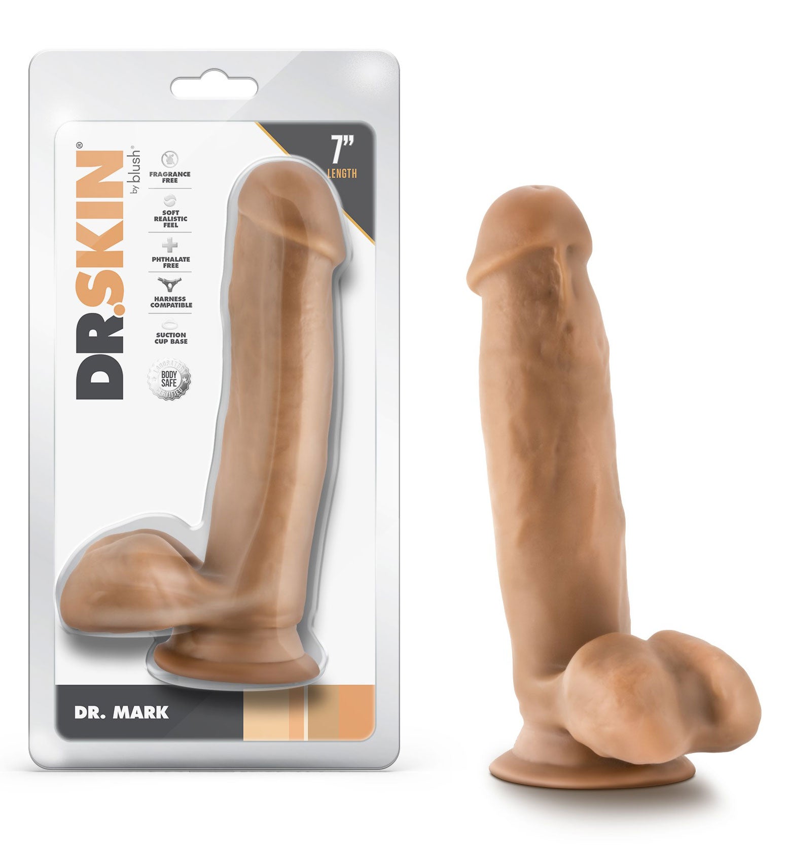 Dr. Skin - Dr. Mark - 7 Inch Dildo With Balls Tan