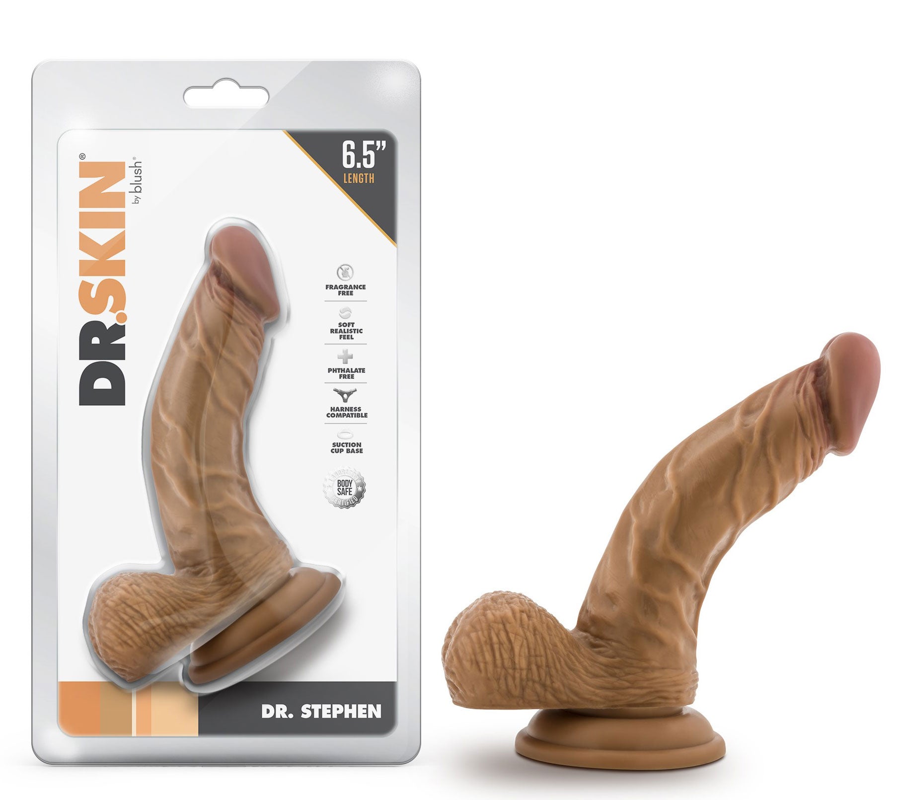 Dr. Skin - Dr. Stephen - 6.5 Inch Dildo With Balls Tan