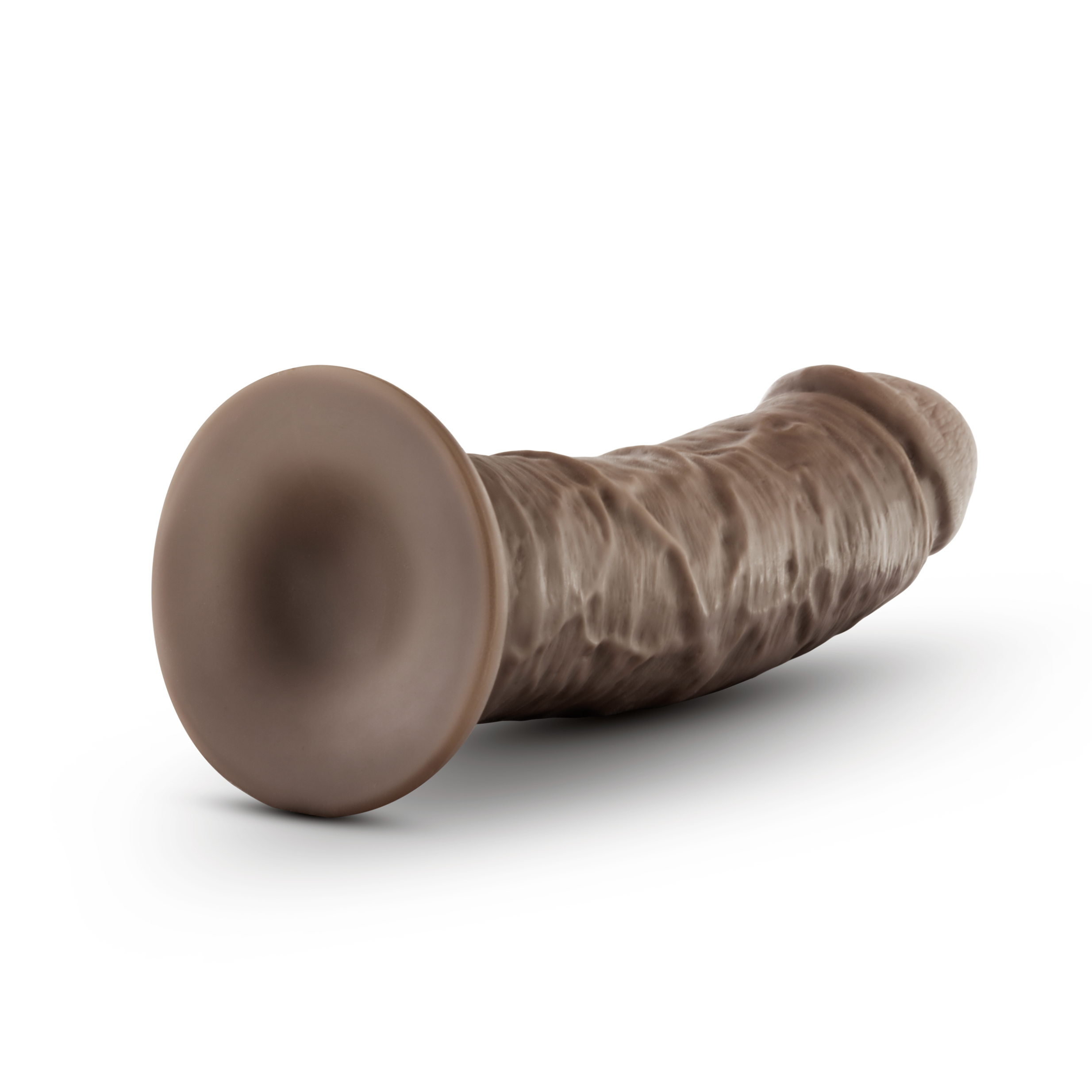 Dr Skin Glide 8in Self Lubricating Dildo Chocolate Chocolate