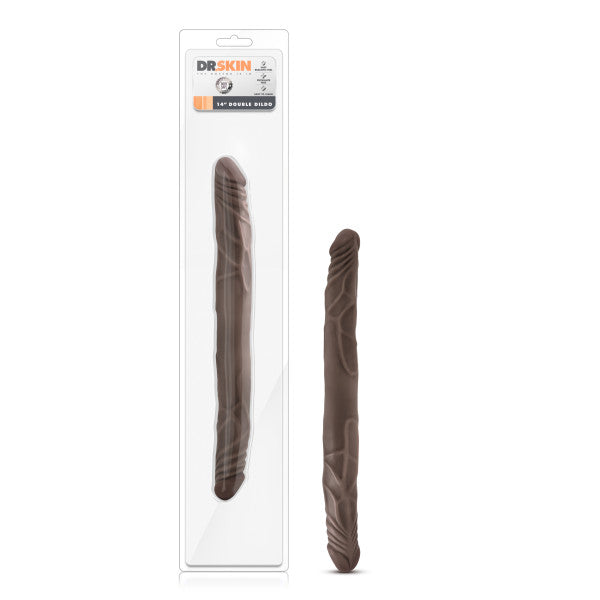 Dr. Skin - Inch Double Dildo - Chocolate