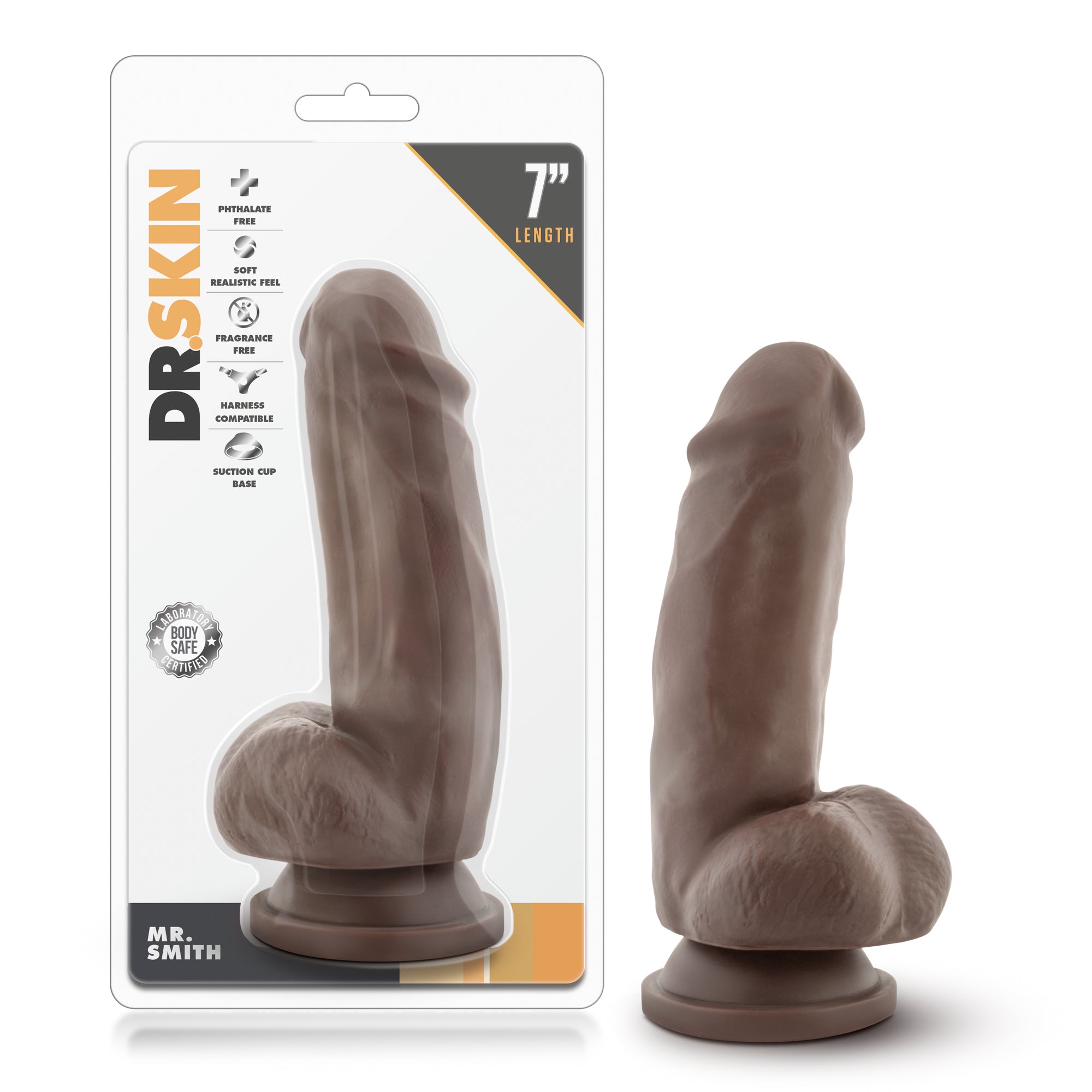 Dr. Skin - Mr. Dildo With Suction Cup - Chocolate