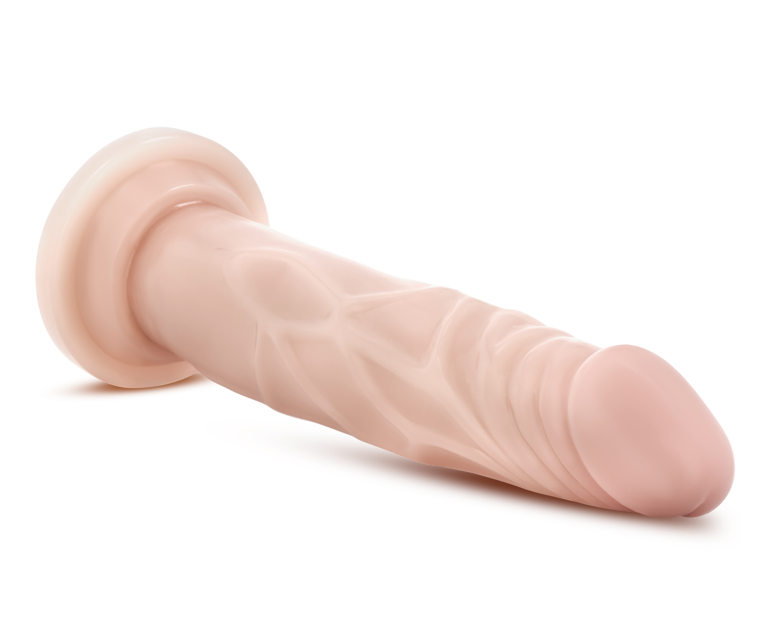 Dr. Skin Silicone - Dr. Carter - 7 Inch Dong With Suction Cup - Vanilla Vanilla