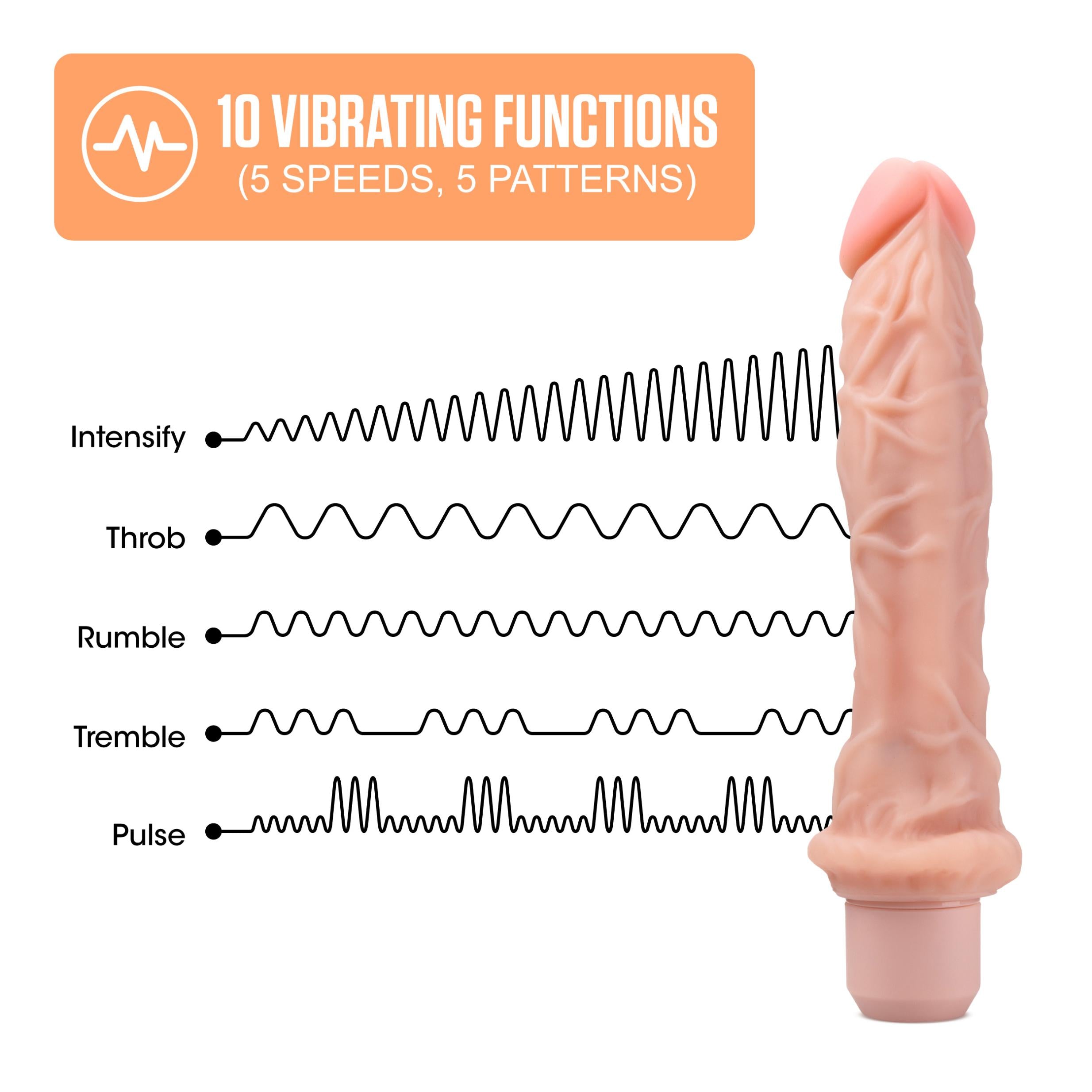 Dr. Skin Silicone Dr. Richard 9in Vibrating Dildo