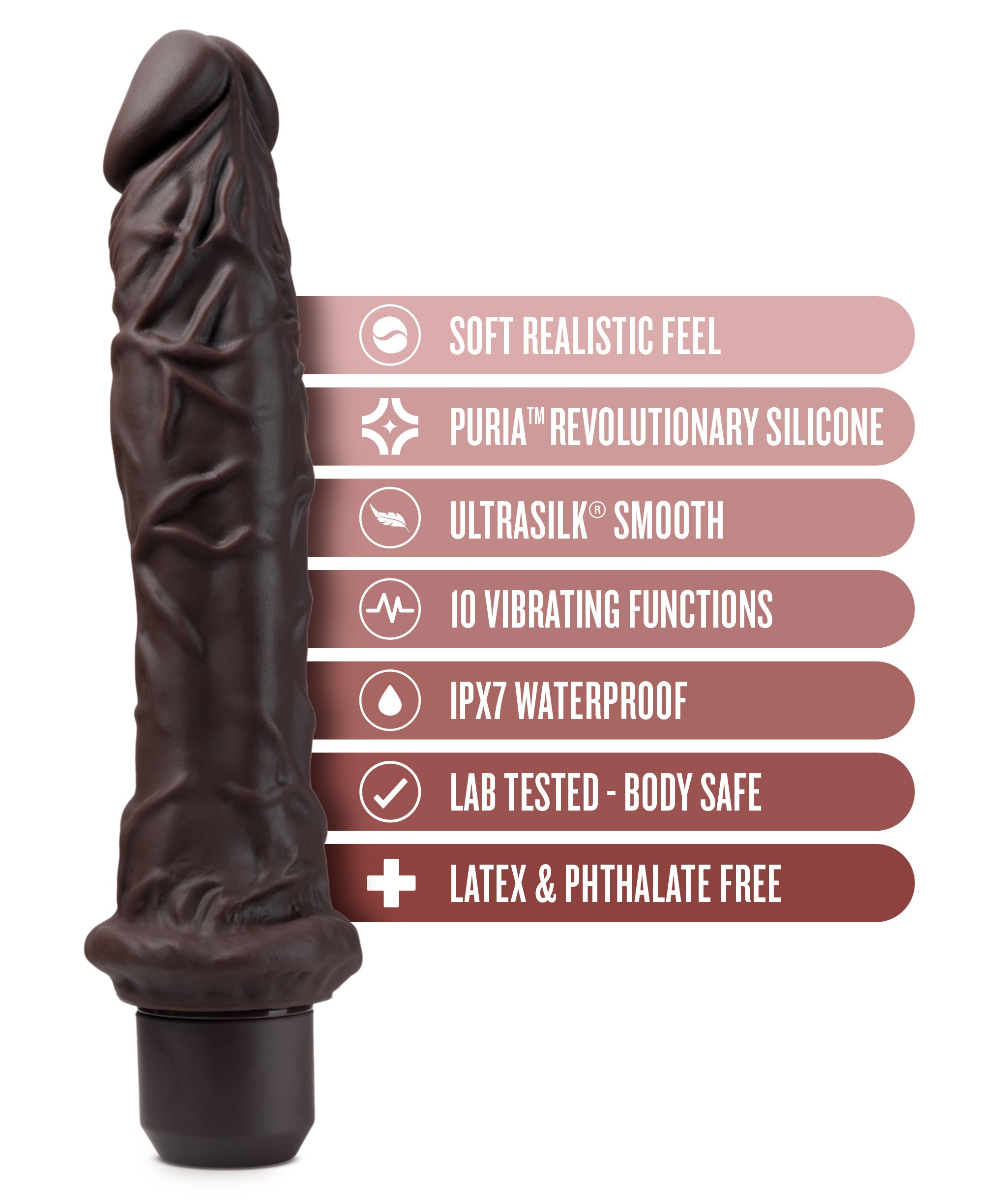 Dr. Skin Silicone Dr. Richard 9in Vibrating Dildo